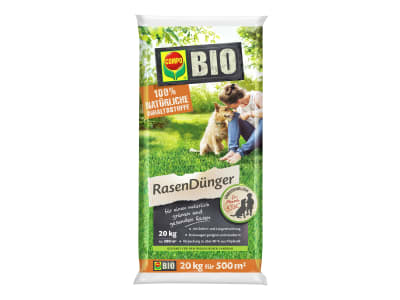 COMPO BIO Rasendünger für 500 m² 20 kg Sack  Granulat