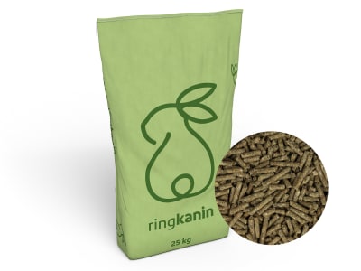 ringkanin Solo schmackhaftes Kaninchenfutter Nagerfutter, Hasenfutter für Zuchtkaninchen, Zwergkaninchen und Kleinnager Pellet 25 kg Sack