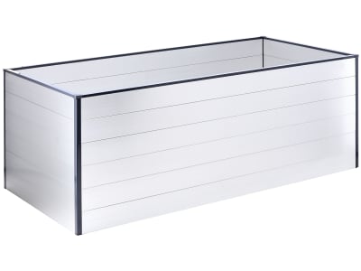  OKAY Aluminium Hochbeet 200 x 100 x 77 cm  natur Hochbeet Garten, Füllmenge 1.300 l