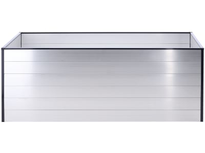  OKAY Aluminium Hochbeet 200 x 100 x 77 cm  natur Hochbeet Garten, Füllmenge 1.300 l