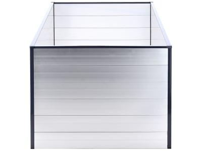  OKAY Aluminium Hochbeet 200 x 100 x 77 cm  natur Hochbeet Garten, Füllmenge 1.300 l