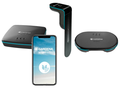 Gardena Bewässerungscomputer smart Irrigation Control Sensor Set   inkl. Gateway, Bewässerungszentrale und Messgerät 19210-20
