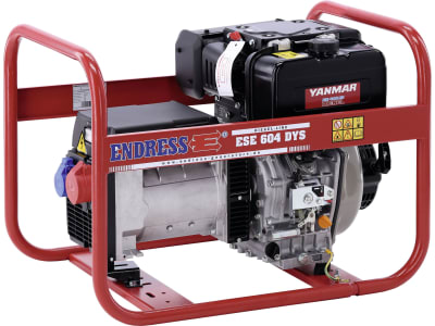 Endress® Diesel-Stromerzeuger "ESE 604 DYS DI" Dauerleistung 230/400 V 3,0 kW/4,5 kW, 5,5 l-Tank, Laufzeit bei 75 % Last 4,0 h, 121 001 Endress® Diesel-Stromerzeuger "ESE 604 DYS DI" Dauerleistung 230/400 V 3,0 kW/4,5 kW, 5,5 l-Tank, Laufzeit bei 75 % Last 4,0 h, 121 001