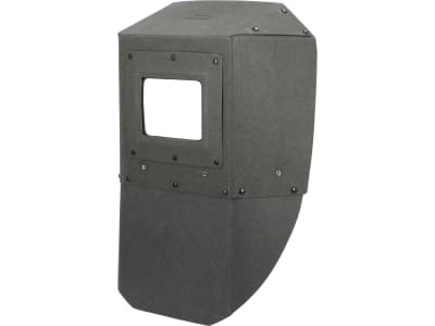 Freisicht-Schutzschild aus Diamantfiber, schwarz, Filterkassette 110 x 90 mm, verstärkt mit Blechsteg, ohne Gläser Freisicht-Schutzschild aus Diamantfiber, schwarz, Filterkassette 110 x 90 mm, verstärkt mit Blechsteg, ohne Gläser