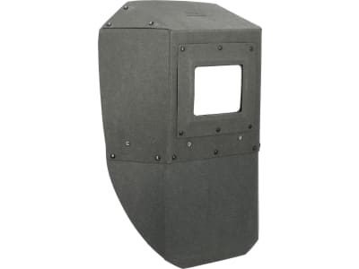 Freisicht-Schutzschild aus Diamantfiber, schwarz, Filterkassette 110 x 90 mm, verstärkt mit Blechsteg, ohne Gläser Freisicht-Schutzschild aus Diamantfiber, schwarz, Filterkassette 110 x 90 mm, verstärkt mit Blechsteg, ohne Gläser
