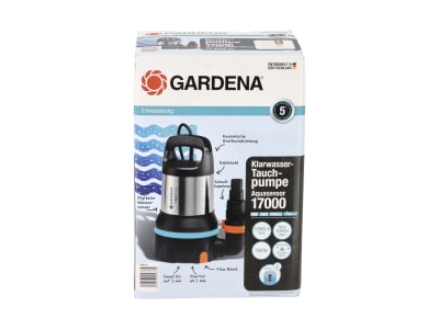 Gardena Klarwasser-Tauchpumpe  aquasensor, Fördermenge 17.000 l/h, Förderhöhe: 9 m, 09036-61 09036-61