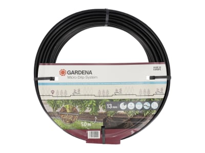 Gardena Micro-Drip-System Ober- und unterirdisches Tropfrohr für Büsche/Hecken   Länge:50 m zur Bewässerung für Pflanzreihen 13504-20