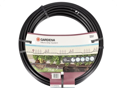 Gardena Micro-Drip-System Ober- und unterirdisches Tropfrohr für Büsche/Hecken   Länge:25 m zur Bewässerung für Pflanzreihen 13503-20
