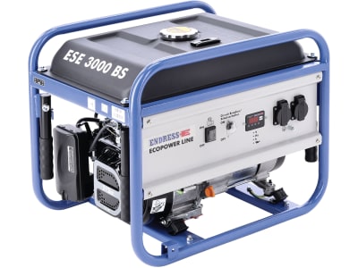 Endress® Benzin-Stromerzeuger "ESE 3000 BS" Dauerleistung 230 V 2,5 kW, 20 l-Tank, Laufzeit bei 75 % Last 14 h, 240 209