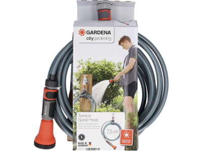 Gardena city gardening Terrassen-Spiralschlauch  7,5 m  9 mm  Wasserschlauch, Gartenschlauch 