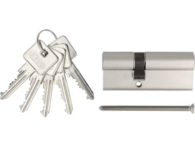ABUS Profilzylinder E30NP 30/45 Doppelzylinder, Türzylinder, PZ-Schloss 6-Stift-Zylinder mit 5 Schlüsseln
