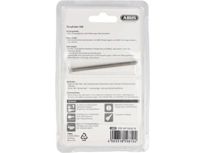ABUS Profilzylinder E30NP 30/45 Doppelzylinder, Türzylinder, PZ-Schloss 6-Stift-Zylinder mit 5 Schlüsseln
