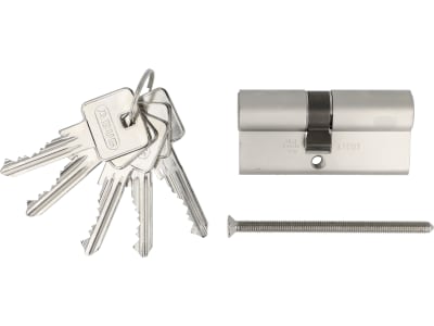 ABUS Profilzylinder E30NP 30/35 Doppelzylinder, Türzylinder, PZ-Schloss 6-Stift-Zylinder mit 5 Schlüsseln