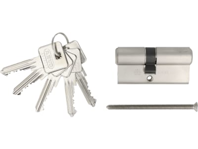 ABUS Profilzylinder E30NP 28/34 Doppelzylinder, Türzylinder, PZ-Schloss 6-Stift-Zylinder mit 5 Schlüsseln