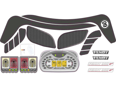 Rolly Toys® Aufkleber für Fendt 939 (Lichter, Armatur etc.), 798 000 200 00