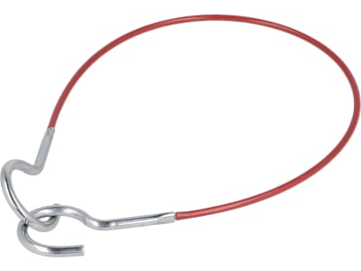 Fendt Sicherungsseil 300 mm, mit zwei Haken, für Klappsplint für Fendt, Massey Ferguson, Valtra, H716921050030 Fendt Sicherungsseil 300 mm, mit zwei Haken, für Klappsplint für Fendt, Massey Ferguson, Valtra, H716921050030