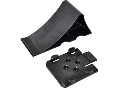 TRAILER POOL Unterlegkeil L x B x H: 220 x 90 x 100 mm, Kunststoff schwarz, mit Halter, für PKW-Anhänger, 010 100 118 TRAILER POOL Unterlegkeil L x B x H: 220 x 90 x 100 mm, Kunststoff schwarz, mit Halter, für PKW-Anhänger, 010 100 118