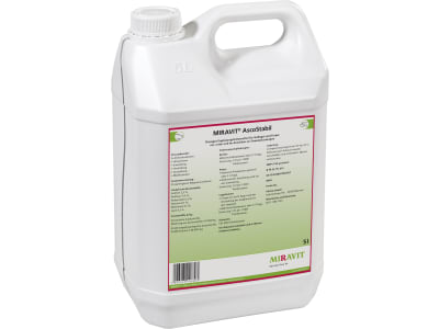 MIRAVIT® AscoStabil für Geflügel zur Stabilisierung des Organismus in Stresssituationen wie Hitzestress oder Umstallung flüssig 5 l Kanister MIRAVIT® AscoStabil für Geflügel zur Stabilisierung des Organismus in Stresssituationen wie Hitzestress oder Umstallung flüssig 5 l Kanister