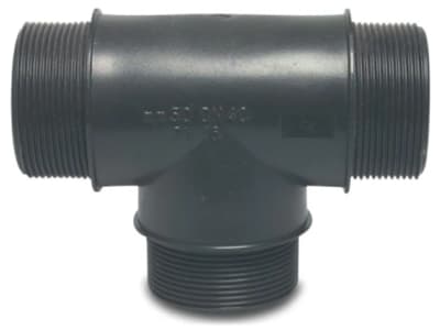 T-Stück 90° PP 2" AG 2" AG 10 bar T-Stück 90° PP 2" AG 2" AG 10 bar