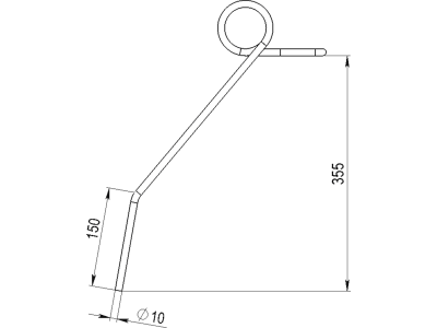 Düvelsdorf Striegelzinken 355 x 10 mm, , für alle Grünlandstriegel, 2618205