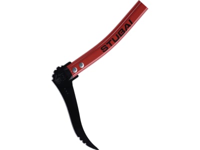 Stubai Handsappie Stiel Aluminium, geschweift, Haltegummi, Abgleitschutz 900 mm, geschliffene Spitze, gezahnt Stubai Handsappie Stiel Aluminium, geschweift, Haltegummi, Abgleitschutz 900 mm, geschliffene Spitze, gezahnt