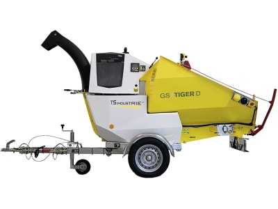 TS INDUSTRIE® Alleshäcksler "GS/Tiger D" bis max. 140 mm Durchsatz 17 m³/h, 18,5 kW (25 PS) 