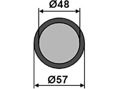 Industriehof® Auslaufmund 275 mm Gummi, für Bomech Gülle-Schleppschuhverteiler, 101.BOM-03