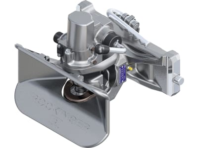 Rockinger Zugmaul "RO845D", automatisch mit Adapterplatte, 390/25/32 mm, Ø Bolzen 48,7 mm, Stützlast 1.000 kg, D-Wert 120 kN, RO845D9030D