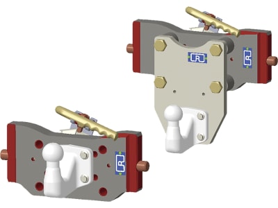 Rockinger Kugeleinsatz "RO824X", Ø Kugelkopf 50 mm mit Adpaterplatte, Zugmaschine/PKW-Anhänger Rockinger Kugeleinsatz "RO824X", Ø Kugelkopf 50 mm mit Adpaterplatte, Zugmaschine/PKW-Anhänger