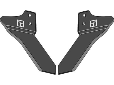 Industriehof® Winkelmesser, links/rechts, 200 mm, für Stiel 35 x 11 mm, Hacktechnik Einböck