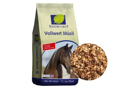 NATURE´S BEST Vollwert Müsli energiereduziert für leichtfuttrige Pferde und Ponys 20 kg Sack NATURE´S BEST Vollwert Müsli energiereduziert für leichtfuttrige Pferde und Ponys 20 kg Sack