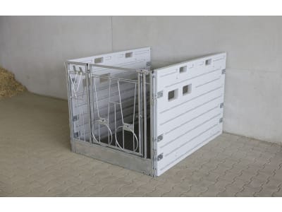KERBL Kälberbox modular Einzelbucht wandständig L x B 1,60 x 1,15 m, 14627