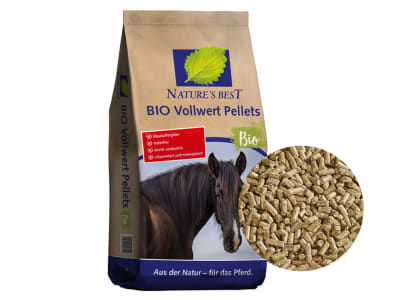 NATURE´S BEST BIO Vollwert Pellets für Ökobetriebe geeignetes Biofutter ohne Hafer  25 kg Sack