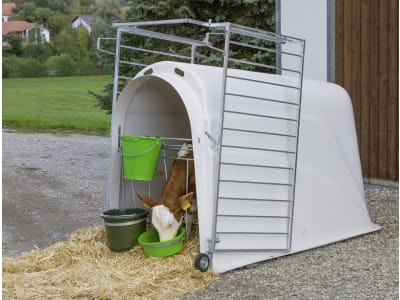 KERBL Kälberiglu "CalfHouse Master Plus" für 1 Kalb, mit Umzäunung, 14470