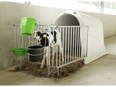 KERBL Kälberiglu "CalfHouse Master Plus" für 1 Kalb, mit Umzäunung, 14470