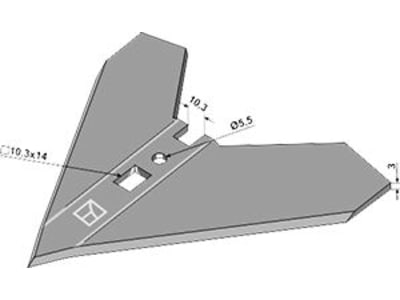 Industriehof® Hackschar, Arbeitsbreite 160 mm, für Hacktechnik Schmotzer, 1.10.1245 Industriehof® Hackschar, Arbeitsbreite 160 mm, für Hacktechnik Schmotzer, 1.10.1245