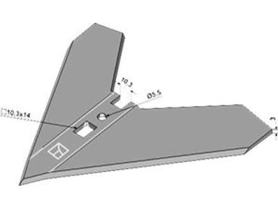 Industriehof® Hackschar, Arbeitsbreite 180 mm, für Hacktechnik Schmotzer, 1.10.1246 Industriehof® Hackschar, Arbeitsbreite 180 mm, für Hacktechnik Schmotzer, 1.10.1246