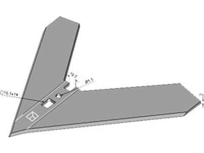 Industriehof® Hackschar, Arbeitsbreite 240 mm, für Hacktechnik Schmotzer, 1.10.1248