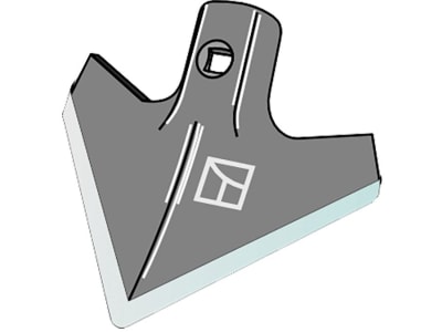 Industriehof® Hackschar, Arbeitsbreite 150 mm, Arbeitswinkel 40 °, Duraface-Beschichtung, für Carre', Hatzenbichler, 1.KH2.D Industriehof® Hackschar, Arbeitsbreite 150 mm, Arbeitswinkel 40 °, Duraface-Beschichtung, für Carre', Hatzenbichler, 1.KH2.D