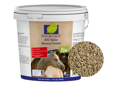 NATURE´S BEST Natur Mineral Pellets für Ökobetriebe geeignetes Mineralfutter für Pferde zur Optimierung der Ration 10 kg Eimer NATURE´S BEST Natur Mineral Pellets für Ökobetriebe geeignetes Mineralfutter für Pferde zur Optimierung der Ration 10 kg Eimer