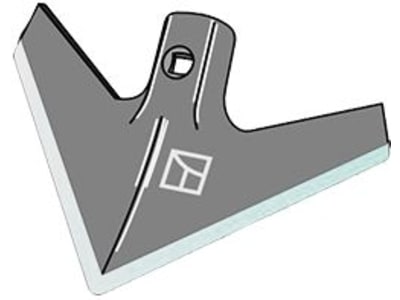 Industriehof® Hackschar universal, Arbeitsbreite 200 mm, Arbeitswinkel 40 °, Stärke 4 mm, Duraface-Beschichtung, 1.KH4.D Industriehof® Hackschar universal, Arbeitsbreite 200 mm, Arbeitswinkel 40 °, Stärke 4 mm, Duraface-Beschichtung, 1.KH4.D