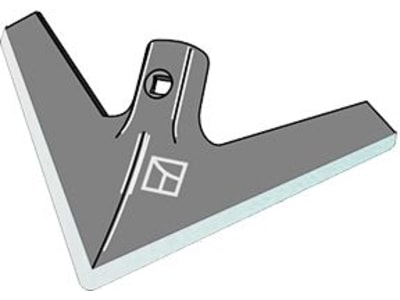 Industriehof® Hackschar universal, Arbeitsbreite 250 mm, Arbeitswinkel 40 °, Duraface-Beschichtung, 1.KH5.D Industriehof® Hackschar universal, Arbeitsbreite 250 mm, Arbeitswinkel 40 °, Duraface-Beschichtung, 1.KH5.D