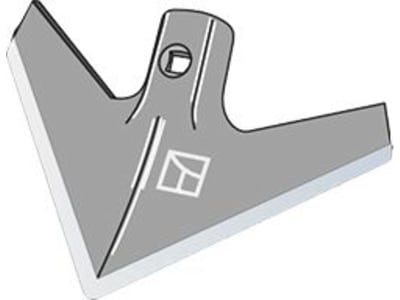 Industriehof® Hackschar universal, Arbeitsbreite 200 mm, Arbeitswinkel 40 °, Stärke 6 mm, Duraface-Beschichtung, 1.KH6.D Industriehof® Hackschar universal, Arbeitsbreite 200 mm, Arbeitswinkel 40 °, Stärke 6 mm, Duraface-Beschichtung, 1.KH6.D