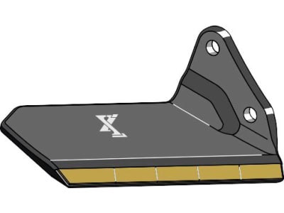 Industriehof® Scharflügel "eXtreme® CARBIDE LINE", links/rechts, Hartmetall, 400 mm, Abstand Bohrungen 70 mm für Grubber Kongskilde