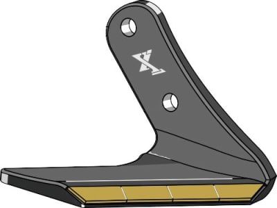 Industriehof® Scharflügel "eXtreme® CARBIDE LINE", links/rechts, Hartmetall, 350 mm, Abstand Bohrungen 65 mm für Grubber Amazone/BBG Cenius