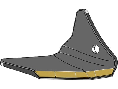 Industriehof® Scharflügel "eXtreme® CARBIDE LINE", links/rechts, Hartmetall, 300 mm, für Gubber Pöttinger