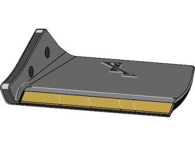 Industriehof® Scharflügel "eXtreme® CARBIDE LINE", links, Hartmetall, 300 mm, Abstand Bohrungen 55 mm für Grubber Lemken Karat, Kristall, 101.EXT-1070