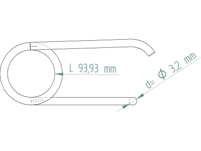 BPW Schenkelfeder für Rückfahrsperrhebel zu Auflaufbremse "AVE 57", "AVE 80", 03.352.00.05.0