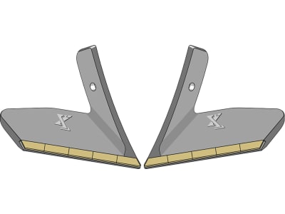 Industriehof® Scharflügel "eXtreme® CARBIDE LINE", links/rechts, Hartmetall, 340 mm, für Grubber Köckerling Topmix Industriehof® Scharflügel "eXtreme® CARBIDE LINE", links/rechts, Hartmetall, 340 mm, für Grubber Köckerling Topmix