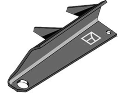 Industriehof® Streuflügel links, 400 mm x 8 mm für Tellerstreuwerk Universalstreuer Bergmann, 69-10-002L